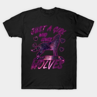 Just A Girl Who Loves Wolves T-Shirt